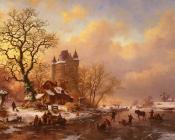 弗雷德里克马里亚努斯克鲁斯曼 - Skating In The Midst Of Winter